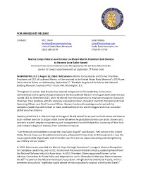 For Immediate Release