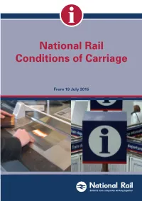 National Rail Conditions of Carriage