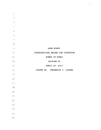 1 Open Ninth: Conversations Beyond the Courtroom
