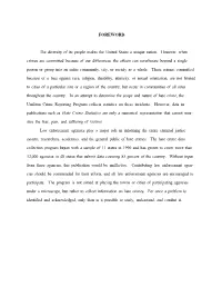 Hate Crime Statistics, 1999