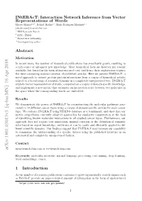 Interact: Interaction Network Inference from Vector