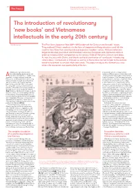 The Introduction of Revolutionary ‘New Books’ and Vietnamese Intellectuals in the Early 20Th Century