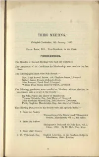 Third Meeting