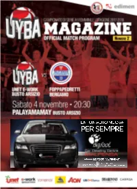 UYBA MAGAZINE | Official Match Program Edimen.Com