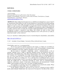 A Future of Island Studies