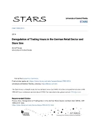 Deregulation of Trading Hours in the German Retail Sector and Store Size