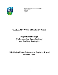 Digital Marketing: Understanding Opportunities and Devising Strategies
