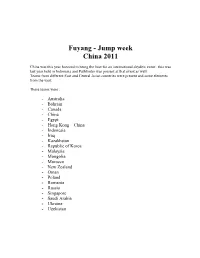 Fuyang - Jump Week China 2011