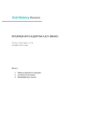 Interview with Albertina Ajeti-Binaku