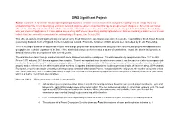 SWS Significant Projects