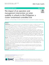 The Impact of an Operation and Management Intervention on Toilet