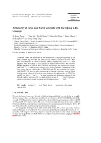 Astrometry of Three Near Earth Asteroids with the Lijiang 2.4 M Telescope