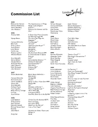 Commission List