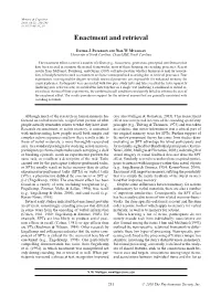 Enactment and Retrieval