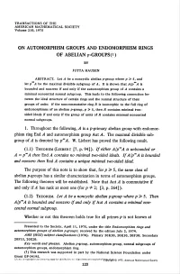 On Automorphism Groups and Endomorphism Rings Of