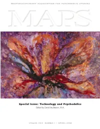 Technology and Psychedelics Edited by David Jay Brown, MA