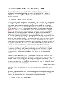The Testudo and the Battle of Caer Caradoc, AD 50