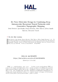 De Novo Molecular Design by Combining Deep Autoencoder