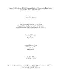 Finite Subdivision Rules from Matings of Quadratic Functions: Existence and Constructions