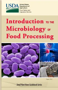 Introduction to the Microbiology of Food Processing.Pdf