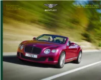 The New Continental Gt Speed and Gt Speed Convertible