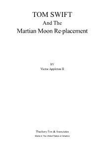 TOM SWIFT and the Martian Moon Re-Placement