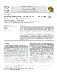 Development of Cytochrome B, a New Candidate Gene for a High Accuracy
