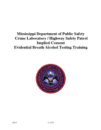 Implied Consent Training Manual
