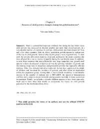 Chapter 4 Sources of Child Poverty Changes During the Globalisation Era*