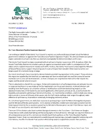 December 12, 2016 File No.: 5450-30 Via Email: Pm