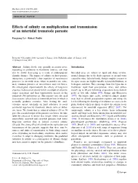 Effects of Salinity on Multiplication and Transmission of an Intertidal Trematode Parasite