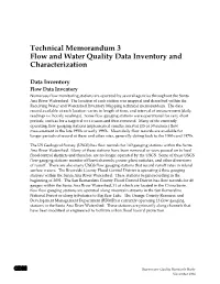 Flow and Water Quality Inventory and Characterization