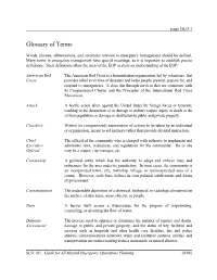 Glossary of Terms