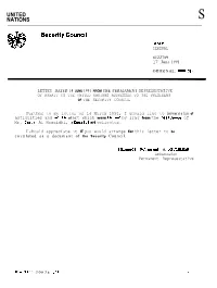 Security Council Distr