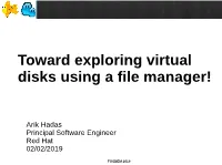 Toward Exploring Virtual Disks Using a File Manager!