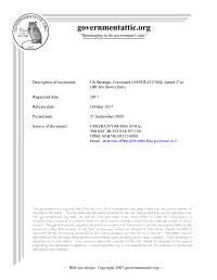 USSTRATCOM) Annex C to OPLAN 8044 (2001