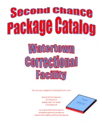 Your One-Stop Catalog for Everything That You Need! Second Chance Group LLC 127 Weaver St Buffalo, New York 14206 (716) 969-8120