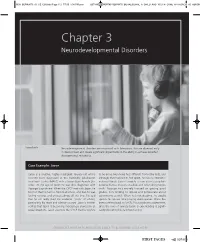 Chapter 3 Neurodevelopmental Disorders