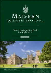 General Information Pack for Applicants