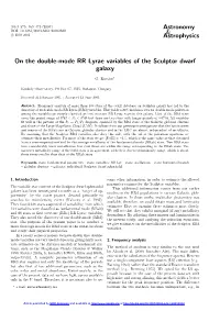 On the Double-Mode RR Lyrae Variables of the Sculptor Dwarf Galaxy