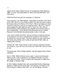 2008 History of St. Paul's