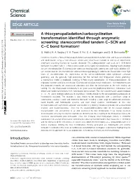 A Thiocyanopalladation/Carbocyclization Transformation Identified Through Enzymatic Screening