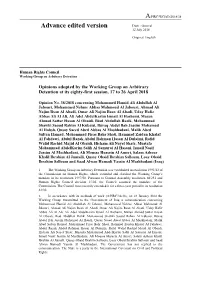Advance Edited Version Distr.: General 12 July 2018