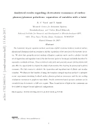Analytical Results Regarding Electrostatic Resonances of Surface Phonon/Plasmon Polaritons: Separation of Variables with a Twist