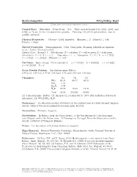 Hydrotungstite WO2(OH)2 • H2O C 2001-2005 Mineral Data Publishing, Version 1