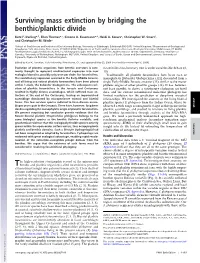 Surviving Mass Extinction by Bridging the Benthic/Planktic Divide