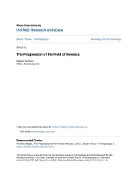 The Progression of the Field of Kinesics