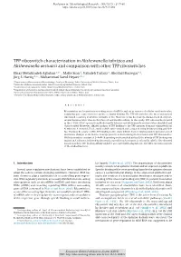TPP Riboswitch Characterization in Alishewanella Tabrizica And