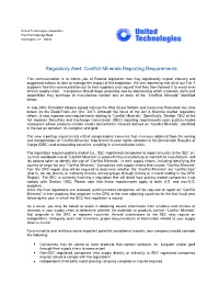 Conflict Minerals Reporting Requirements