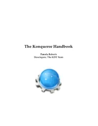 The Konqueror Handbook